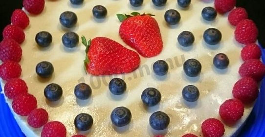 Йогуртовый торт с фруктами
