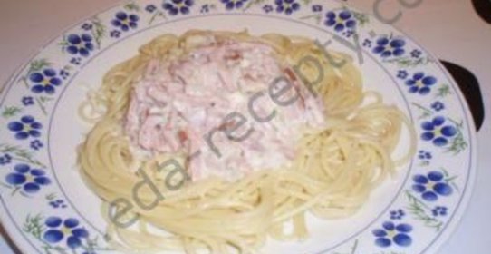 Макароны в сливочном соусе