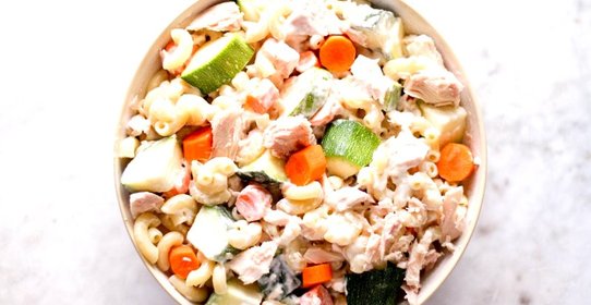 Салат с тунцом и макаронами