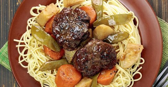 Говядина,томленная в белом вине