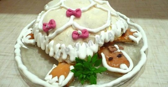торт черепаха классический со сметаной