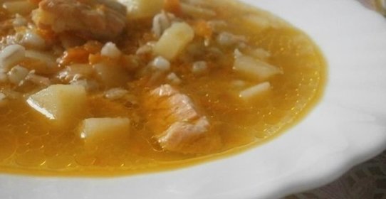 Рыбный суп с перловой крупой