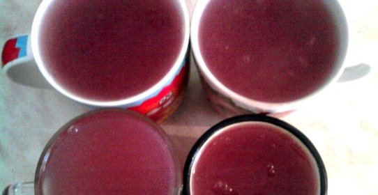 Кисель из вишневого сиропа