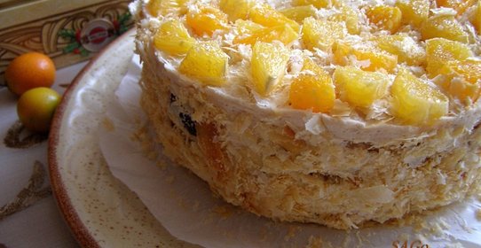 Слоеный торт Фруктовое удовольствие