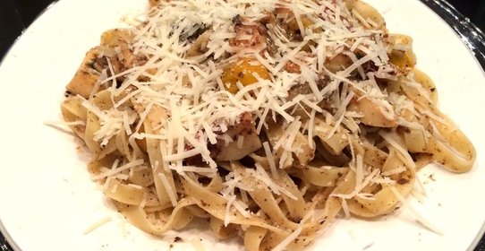 Тальятелле боскайола с трюфельным маслом