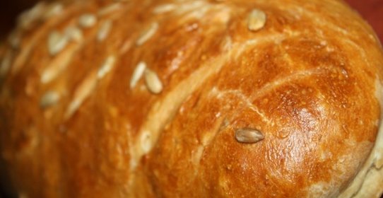 Медовый хлеб с отрубями и семечками подсолнечника