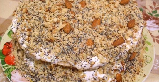 Светлый Торт Рыжик с медом