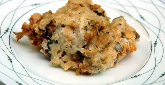 Картофель с грибами и курицей