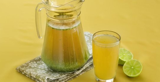 Освежающий напиток из огурца с мятой