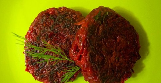 Котлеты из свеклы постные