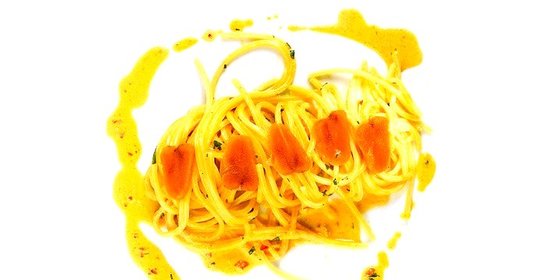 Спагетти с боттаргой и сливочным соусом