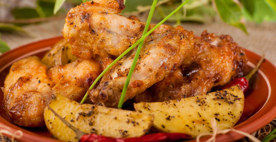 Куриные крылышки в соусе барбекю