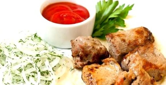 Шашлык из свинины в аэрогриле