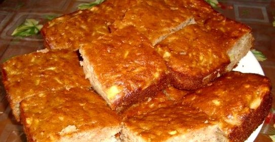 Яблочный пирог на растительном масле