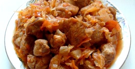 Солянка из свежей капусты с мясом