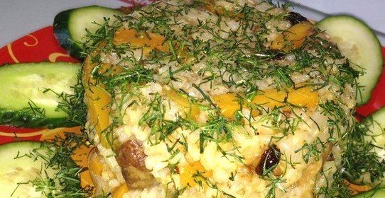 Плов из бурого риса