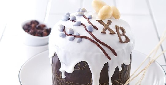 Кулич с глазурью