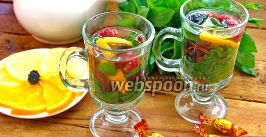 Деревенский чай с ягодами