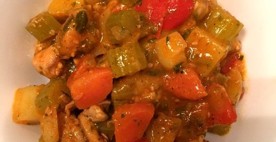 Рагу с курицей и овощами