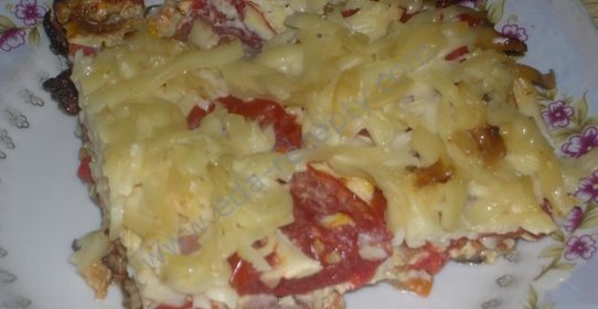 Быстрая пицца на сковороде за 10 минут