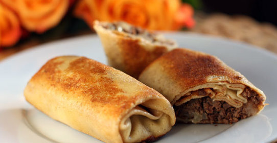 Блинчики с мясом