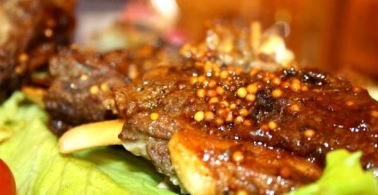 Свинина в духовке с горчицей