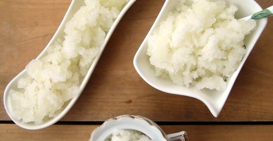 Гранита из березового и яблочного соков