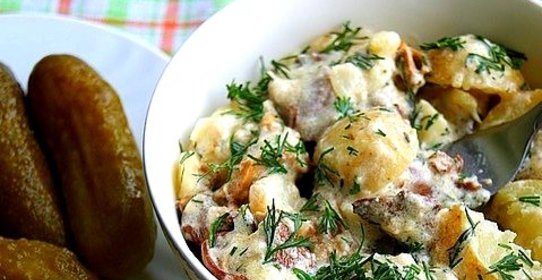 Картофель в сливках в духовке