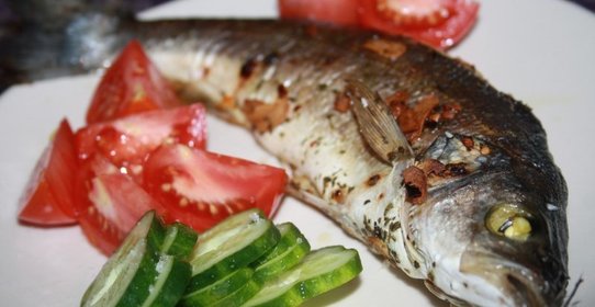 Запеченный сибас