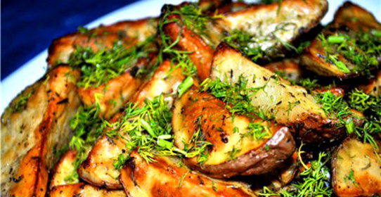 Молодой картофель в рукаве