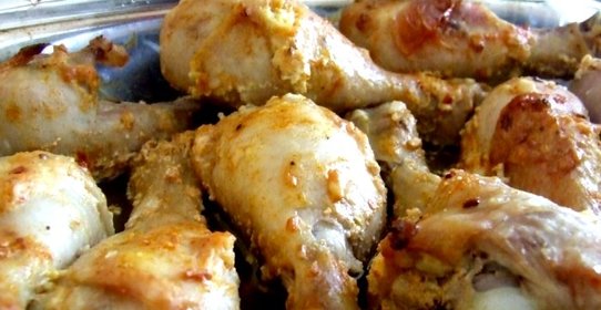 Куриная голень в рукаве