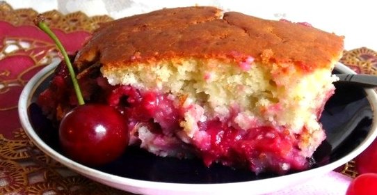 Пирог из жидкого теста