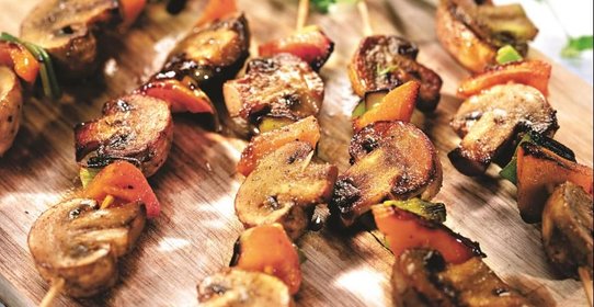 Шашлычки из шампиньонов