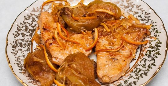 Индейка на сковороде