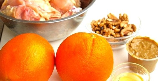 Курица в апельсиново-горчичном соусе