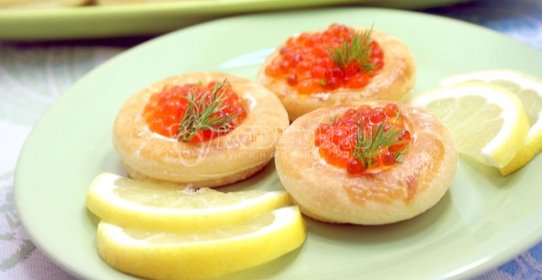 Волованы с икрой