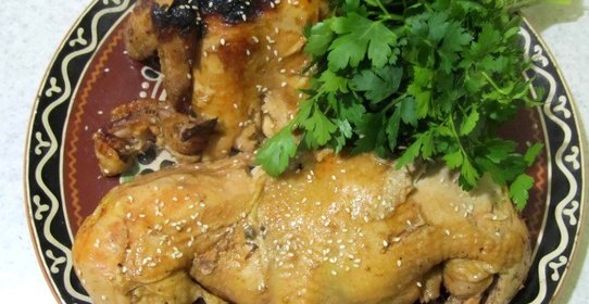 Курица-гриль с кунжутом