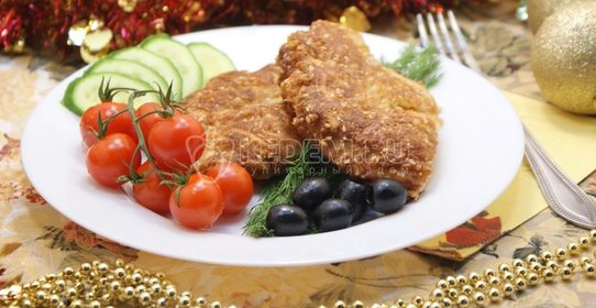 Отбивные из курицы в панировке