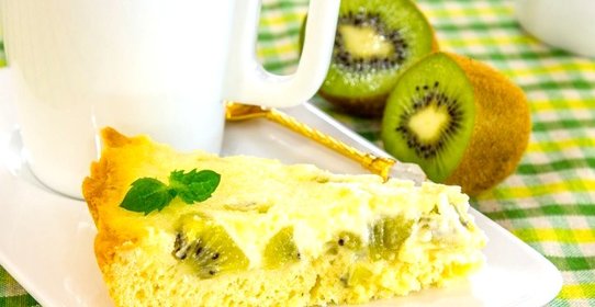 Пирог с киви