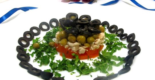 Салат из маринованной тыквы