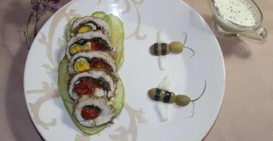 Рулет из индейки Пикантный