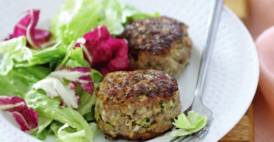 Рубленые котлеты из свинины с цукини