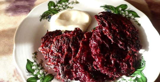 Свекольные драники