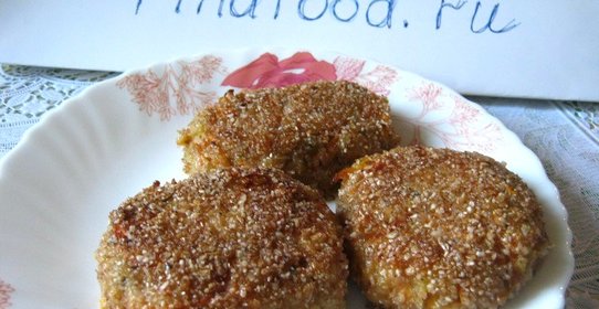 Морковные котлеты с фасолью