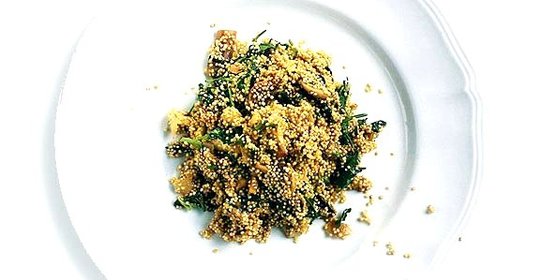 Плов из киноа с грибами