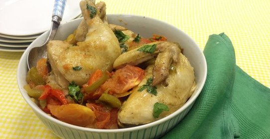 Курица с болгарским перцем