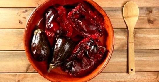 Маринованные в травах овощи на гриле