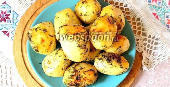 Картошка в рукаве в духовке