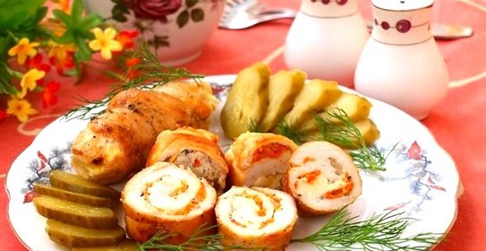 Курица с плавленым сыром