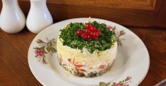 Салат Лесной с грибами